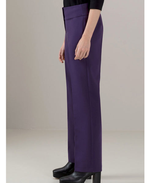 Parigi Classic Pant Purple - Premium pants from Bianca - Just $90! Shop now at Mary Walter