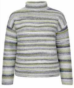 Bianca Slouchy Stripe Pullover Blue Mix