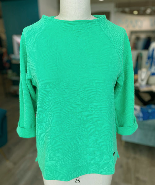 Bianca Spring Texture Top Apple