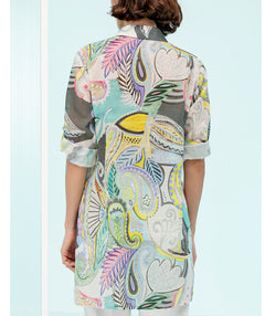 Bianca Color Swirl Voile Tunic