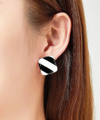 Chic Stripe Clip On Earring