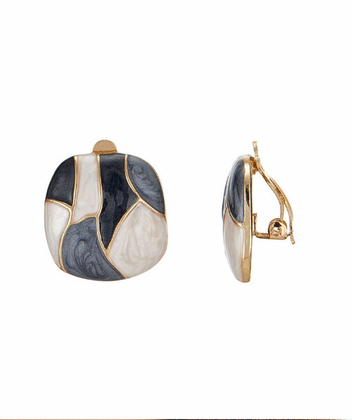 Binah Mosaic Clip Earring