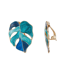 Binta Leaf Clip Earring - Premium earrings from Mary Walter - Just $35! Shop now at Mary Walter
