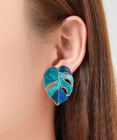 Binta Leaf Clip Earring