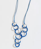 Bold Rings Statement Necklace Blue - Premium necklaces from Mary Walter - Just $40! Shop now at Mary Walter