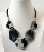 Bold resin bib necklace - Premium necklaces from Mary Walter - Just $75! Shop now at Mary Walter