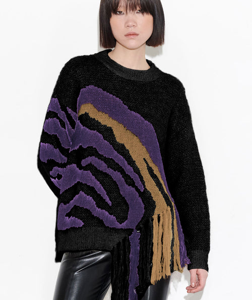 B.Yu Fringe Detail Sweater