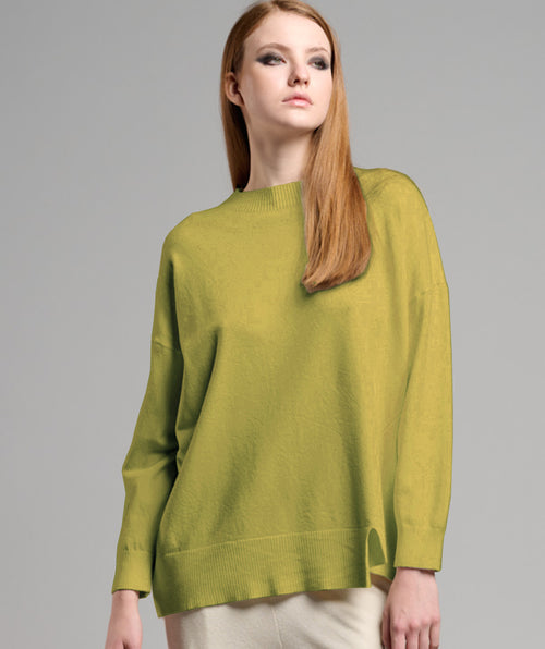 B.Yu Soft and Relaxed Asymmetrical Pullover