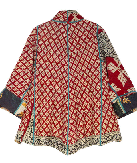 Vintage Kantha flare short jacket