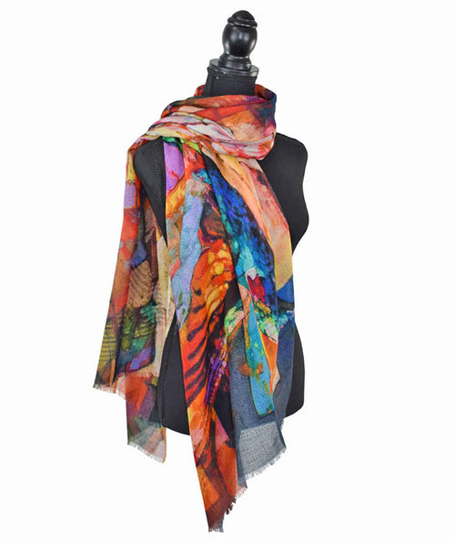 Nayel Hummingbird Scarf - Premium scarves from DUPATTA - Just $94! Shop now at Mary Walter