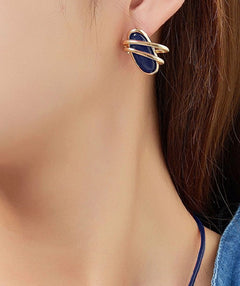 Ekila Navy Statement Earring