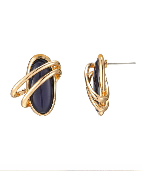 Ekila Navy Statement Earring