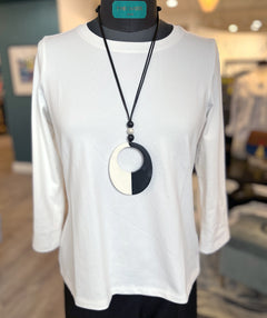 E.L.I Crew Neck Tee White