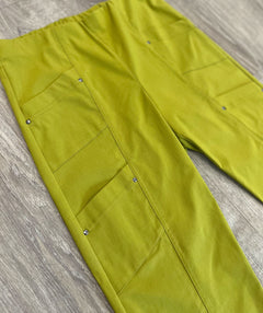 Elliott Lauren Angled Crop Cargo Pant Olive Oil