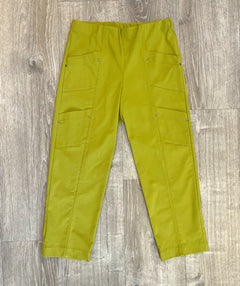Elliott Lauren Angled Crop Cargo Pant Olive Oil