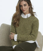 Elliott Lauren Crew Cut Marled Pullover