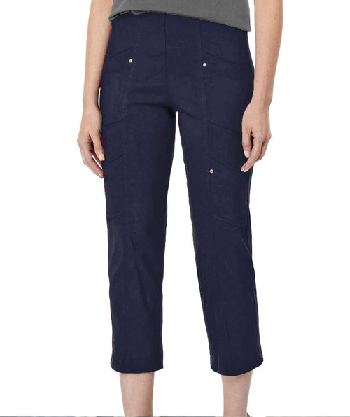 Elliott Lauren Angled Crop Cargo Pant Navy
