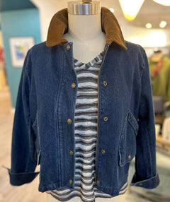 Elliott Lauren Denim and Corduroy Barn Jacket