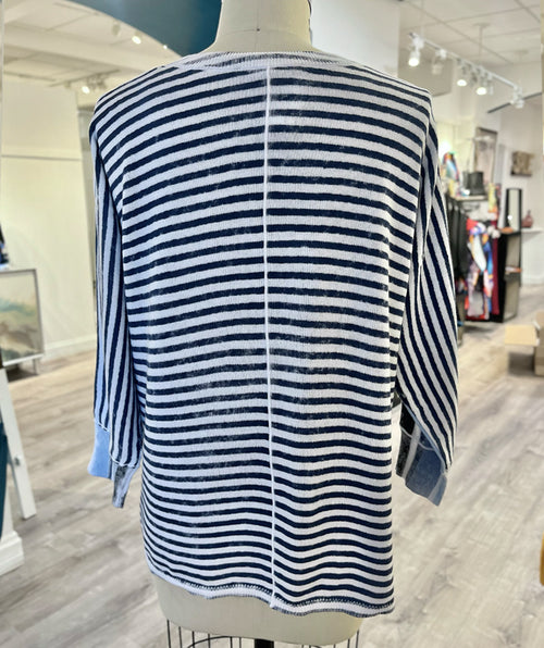 Elliott Lauren Blue Skies Stripe Pullover