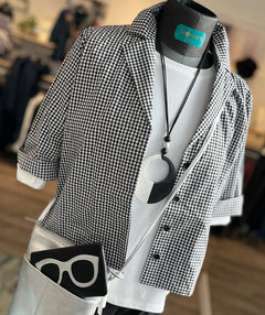 Elliott Lauren Gingham Boxy Shacket