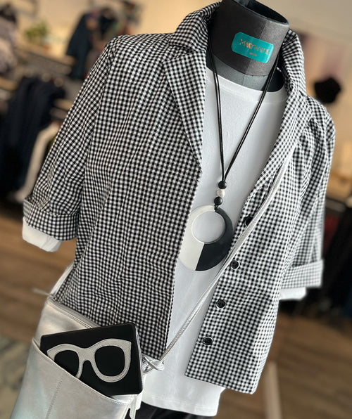 Elliott Lauren Gingham Boxy Shacket