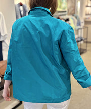 Color Code Taffeta Jacket Teal