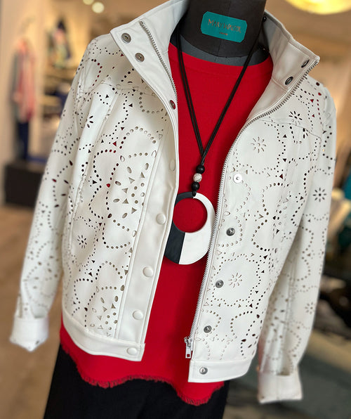 Elliott Lauren In the Fray Top Tomato Red