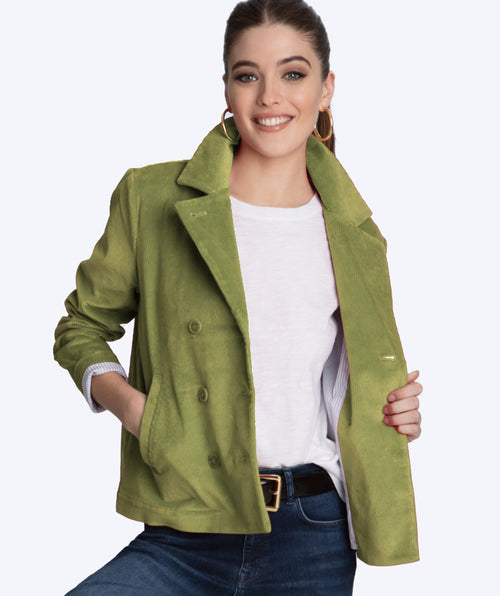 Elliott Lauren Double Breasted Corduroy Jacket