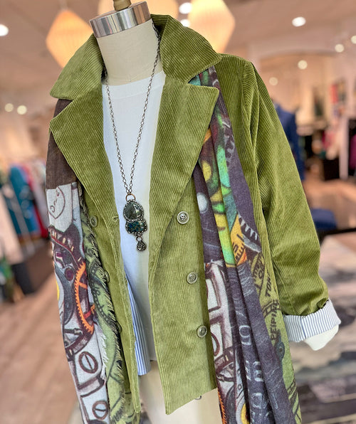 Elliott Lauren Double Breasted Corduroy Jacket