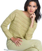Elliott Lauren Drop Needle Detail Sweater Kelp