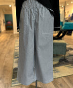 Elliott Lauren Wide Leg Gingham Pocket Pant