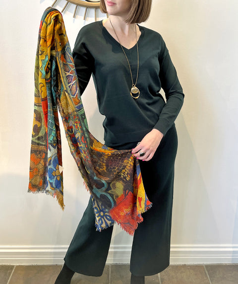 Marella Palazzo Pant Evergreen