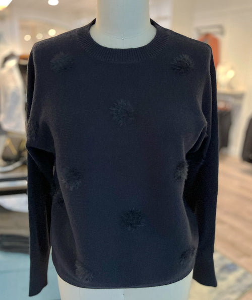 Elliott Lauren On The Dot Black Sweater