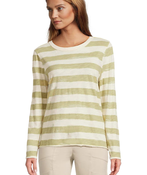 Elliott Lauren Paint Stripe Tee Kelp