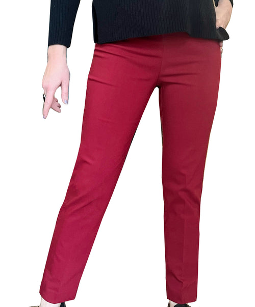 Elliott Lauren Classic Pull on Pant Pomegranate