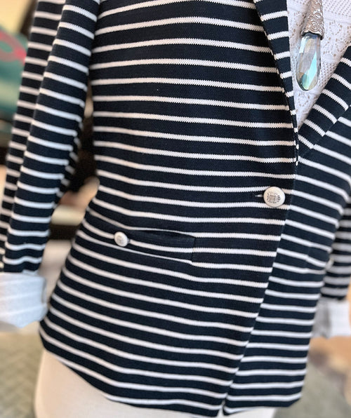 Elliott Lauren Sails Pitch Blazer Navy/White