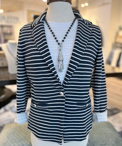 Elliott Lauren Sails Pitch Blazer Navy/White