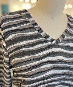 Elliott Lauren Silver Lining V Neck Tee