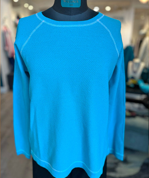 Elliott Lauren Waffle Raglan Pullover