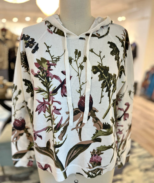 Elliott Lauren Wonderland Floral Hooded Pullover