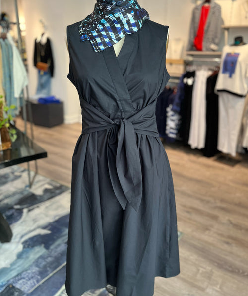 Elliott Lauren Wrap It Up Black Dress