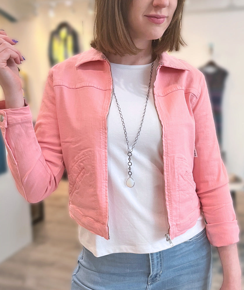 Zip Front Jean Jacket | Best Price in 2024 at Mary Walter