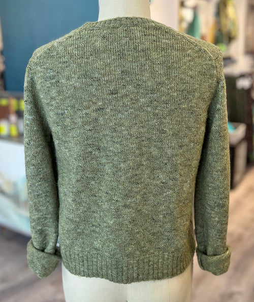 Elliott Lauren Crew Cut Marled Pullover