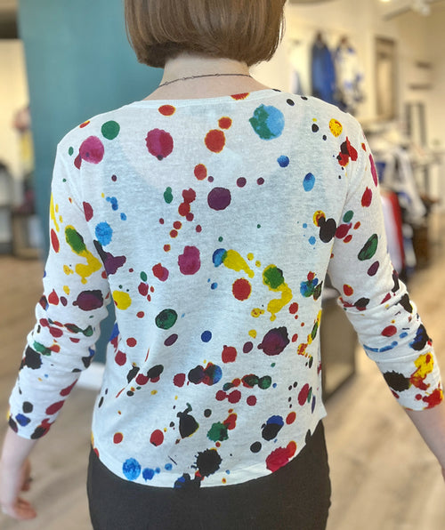 Paint Splatter Pullover - Premium sweaters from Estheme - Just $148! Shop now at Mary Walter