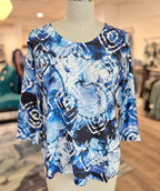 Blue Batik Tee