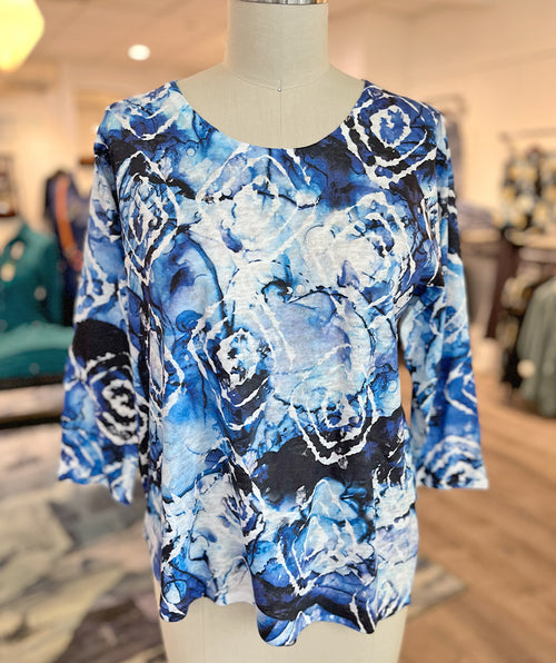 Blue Batik Tee