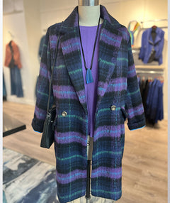 Foil Twilight at Coatchella Plaid Coat