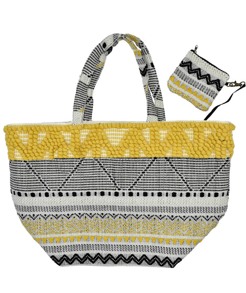 Gold Splash Big Woven Tote - Premium Bags from Mary Walter - Just $80! Shop now at Mary Walter