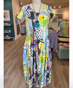 Grizas Summer Garden Seamed Dress