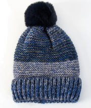 Melange knit hat
